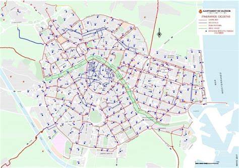 mapa carril bici valencia|Portal del Ayuntamiento de la ciudad de Valencia